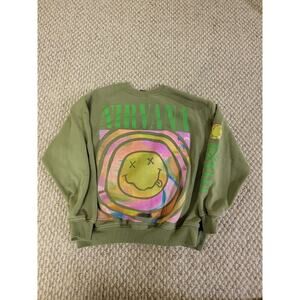 Nirvana Long Sleeve Crew Neck Sweatshirt. Cotton On Brand Size Small